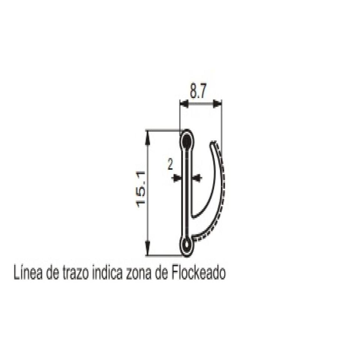 MEDIA COLISA BORDE INOXIDABLE  CF 773 (25 MTRS)